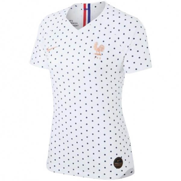 Camiseta Francia Segunda equipación Mujer 2019 Blanco